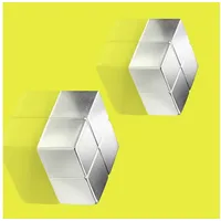 Sigel C10 "Extra-Strong" Magnete silber, Metall 2,0 x 1,0 x 2,0 cm, 2 St.