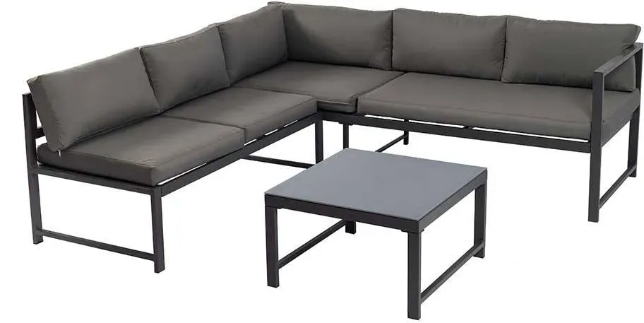 Balkonmöbel Lounge Set aus Aluminium pulverbeschichtet (zweiteilig)
