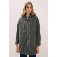 Cecil Damen, 1005388 Teddy Mantel mit Kapuze, (pastel olive), XL (44),