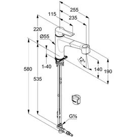 Kludi MIX Einhebelmischer Chrom