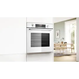 Bosch Herdset 3D-Heißluft EcoClean + h|tech Kochfeld 78 cm Bräterzone