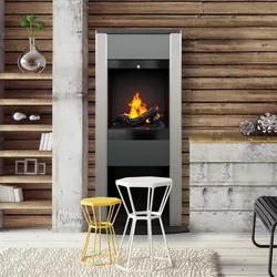 Dimplex Cubic Elektrokamin Opti-myst 3D: Kieswanne mit schwarzen Steinen - Schwarz, spiegelnd
