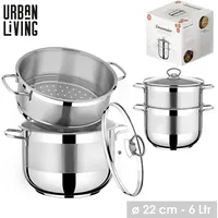 URBAN LIVING Kochtopf 22 cm rund