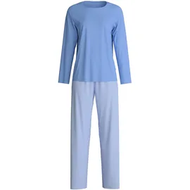 CALIDA Lovely Nights Pyjama, lang, Damen, aus 100% Baumwolle, pflegeleicht, elastisch und formstabil, in Single Jersey, - 44-46