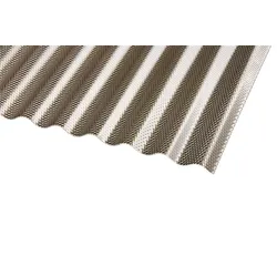 Polycarbonat Wellplatten bronce Wabenstruktur Sinus 76/18 2,6 mm – Hagelsicher
