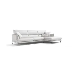 Ecksofa EGOITALIANO "FUNNY, hochwertiges und aktuelles Design, bequeme Rückenlehne", weiß, B:265cm H:90cm T:225cm, Sofas, hochwertiger Sitzkomfort, L-Form