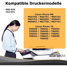 D&C Print4you Analoge Canon CLI-571 XL,