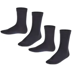 FALKE Kinder Socken, 2er Pack - Happy, Kurzsocken Dunkelblau 27-30