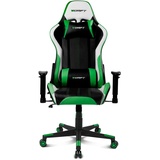 DRIFT GAMING Stuhl DR175GREEN- Professioneller Gaming-Stuhl, Kunstleder, 2D-verstellbare Armlehnen, Kolben der Klasse 4, Drehgelenk,Schwarz/Grüne