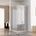 Walk-In-Dusche mit Falttür rechts 80 200 10mm Nano