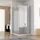 MIQU Walk-In-Dusche mit Falttür rechts 80 x 200 cm 10mm Nano Glas