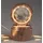 Formano LED Deko Licht Kristallkugel Globus 12cm mit Holzsockel formano