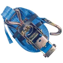 POSAMO PÖSAMO Zurrgurt Ratsche u.Hacken 3,5x800cm blau