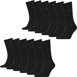 Business Socken 6 Paar weich Herren - Classic Socks SCHWARZ 39/42
