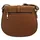 Cluty Umhängetasche CLUTY, Damen, Gr. B/H/T: 22cm x 20cm x 6cm onesize, braun (cognac), Leder, beschichtet, Taschen Umhängetasche, echt Leder, Made in Italy