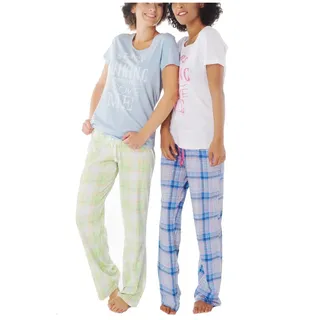 Consult-Tex Damen Kurzarm Pyjama Schlafanzug Baumwolle DF003W 40/42 - M