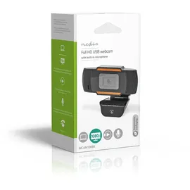 Nedis Webcam | Full HD@30fps | Fixfocus Eingebautes Mikrofon Schwarz