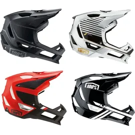 100% Trajecta Fidlock Fullface Helm-Schwarz-L