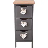 Mobili Rebecca Nachtschrank Rebecca 25 x 56 x 56 cm Grau