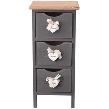 Mobili Rebecca Nachtschrank Rebecca 25 x 56 x 56 cm Grau