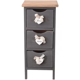 Mobili Rebecca Nachtschrank Rebecca 25 x 56 x 56 cm Grau