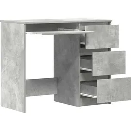 vidaXL Schreibtisch Betongrau 90x45x76 cm Holzwerkstoff