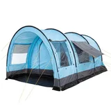 CampFeuer Tunnelzelt hellblau/grau
