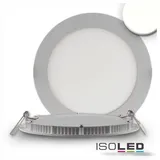 ISOLED LED Downlight, 9W, rund, ultra flach,silber, neutralweiß, dimmbar