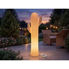 smartwares LED Solar-Stehleuchte Kaktus 111,5 cm 1 Stück weiß
