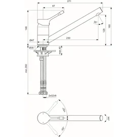 Ideal Standard CeraLook Küchenarmatur Chrom