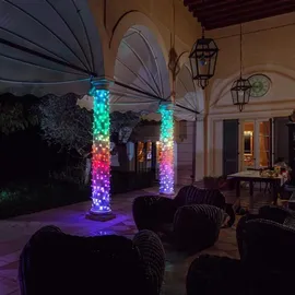 Twinkly Strings Multi Color LED Lichterkette 100x RGB, (TWS-100STP-BEU)