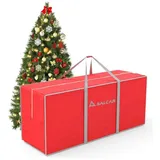 salcar Aufbewahrungstasche Weihnachtsbaum Wasserdicht Tannenbaum 130x40x50cm, Rot