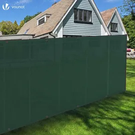 VOUNOT VOUNOT® Zaunblende 1.8×10m, Sichtschutz Zaun 150 g/m2 HDPE Schattiernetz, Grün