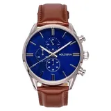 HOLZKERN Naturalist Marmor/Silberfarben Edelstahl 44 mm 9010631007300