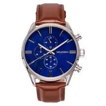 HOLZKERN Naturalist Marmor/Silberfarben Edelstahl 44 mm 9010631007300