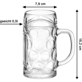 VAN WELL München Bierkrug 0,5 l 2er Set