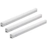 Oktaplex lighting Oktaplex LED Unterbauleuchte Riga 3er Set Küche 28cm Warmweiß 3000K 230V mit Schalter