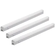 Oktaplex lighting Oktaplex LED Unterbauleuchte Riga 3er Set Küche 28cm Warmweiß 3000K 230V mit Schalter