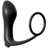 analfantasy collection Penisring mit Vibro-Analplug| „Ass-Gasm Cockring Vibrating Plug“, schwarz
