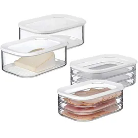 Mepal Modula Küchendose rechteckig weiß 1,65 l 4-teiliges Set