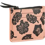 Scotch & Soda Printed Leather Cardholder Damen Geldbörse rot schwarz