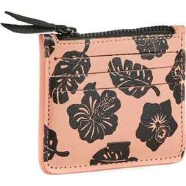 Scotch & Soda Printed Leather Cardholder Damen Geldbörse rot schwarz