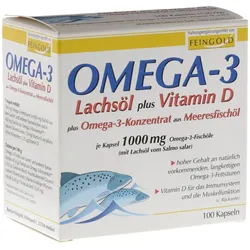 Omega-3 Lachsöl plus Vit.D plus Omega-3 100 St