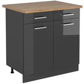 Vicco Unterschrank R-Line 80 x 60 x 81,6 cm Grau