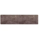 vidaXL Teppichläufer MARSA Grau 450 x 80 cm Polyester und PVC