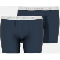 TOM TAILOR Boxershorts, (2er-Pack), mit feuchtigkeitsregulierenden Eigenschaften TOM TAILOR blau-dunkel-uni 8