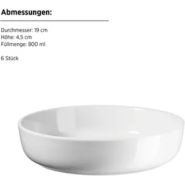 Mäser Navina Tafelservice 18-tlg. weiß