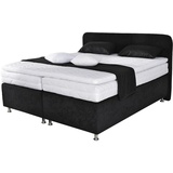 Westfalia Schlafkomfort Boxspringbett, schwarz