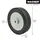 Wagner System GmbH WAGNER Vollscheibenrad - Durchmesser Ø 150 x 40 mm, Achsloch Ø 10 mm, Kunststoff schwarz / grau, Tragkraft 30 kg - 03815101