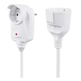 Sygonix SY-6248190 Strom Verlängerungskabel 16 A Weiß 1.50 m H05VV-F 3G 1,5 mm2